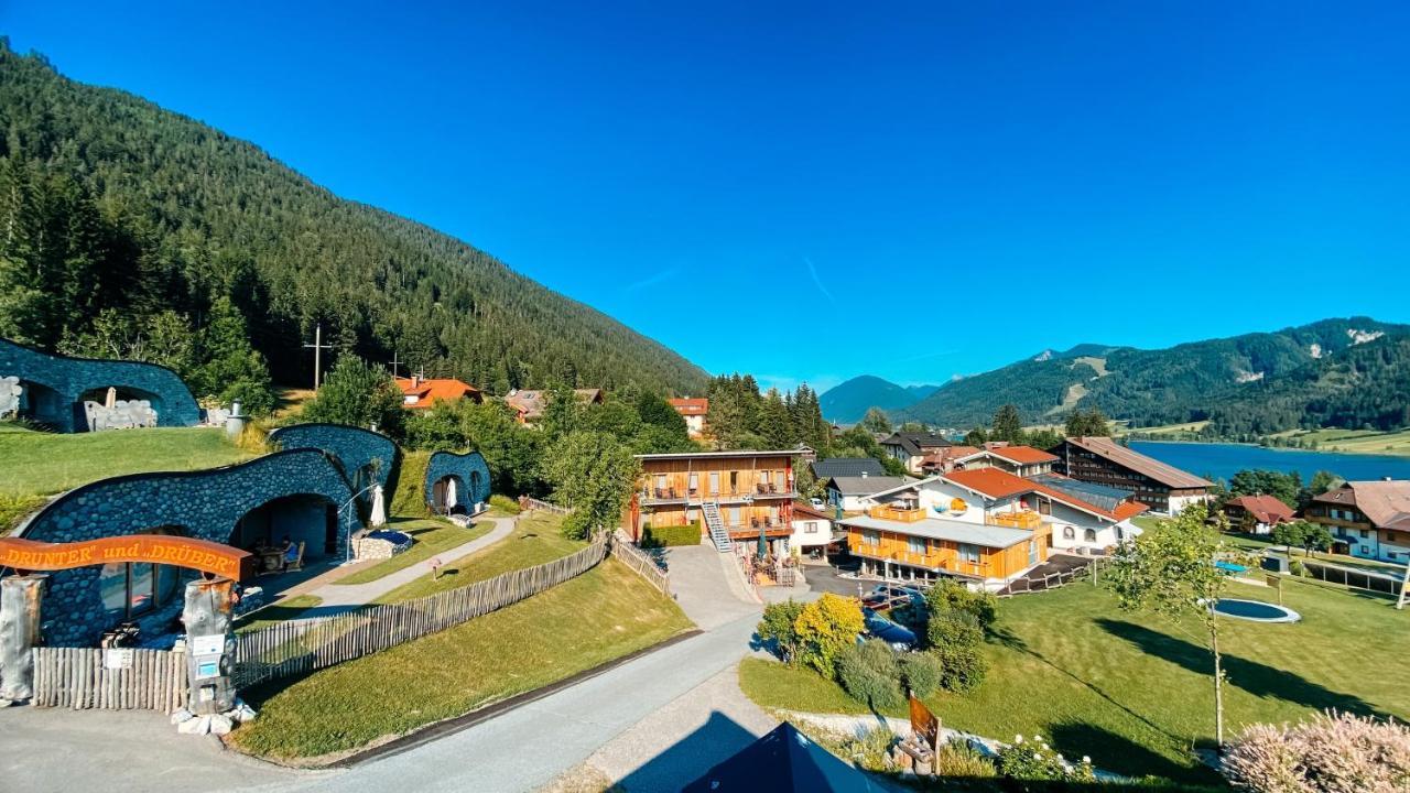 Erdhaeuser Und Apartments Mit Seeblick Und Alleinlage Weissensee Eksteriør billede